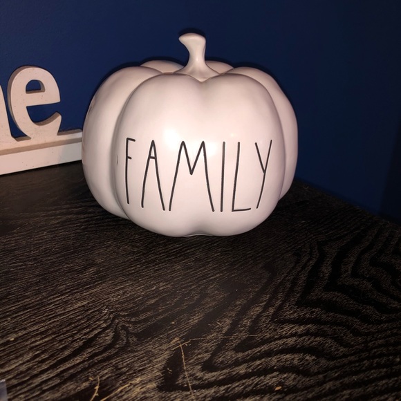 Rae Dunn Other - NWT RAE DUNN “Family” Small Ceramic Pumpkin